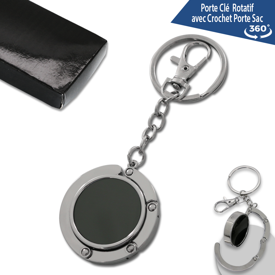 porte-clés publicitaire avec accroche sac