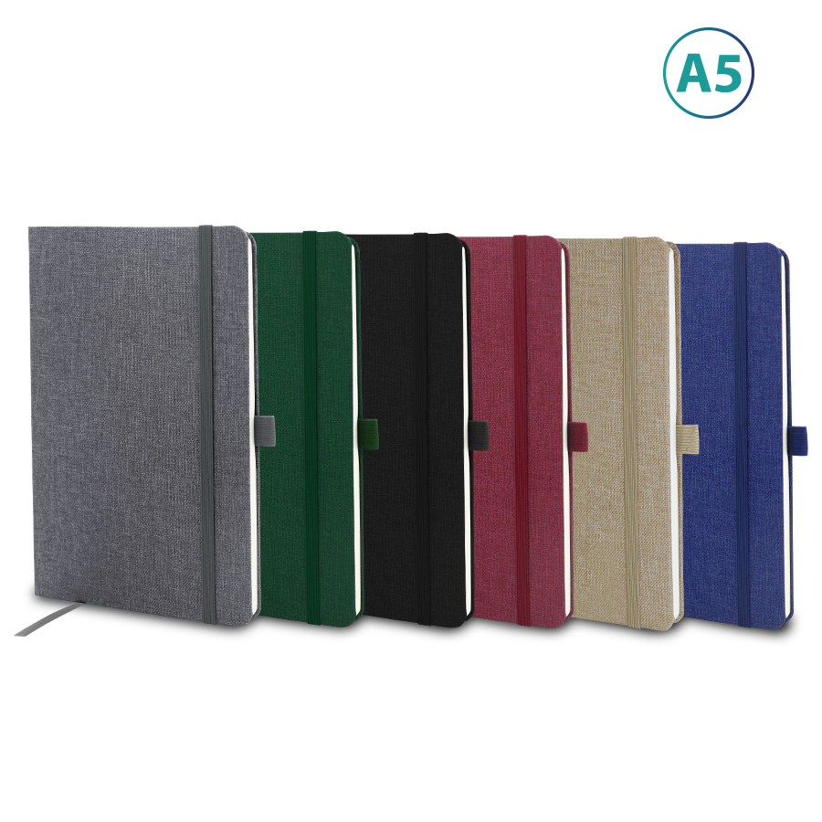 note book a5  en tissu recyclé