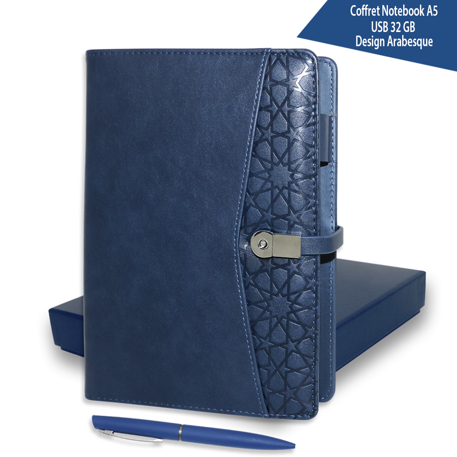 coffret note book usb 32 gb design arabesque