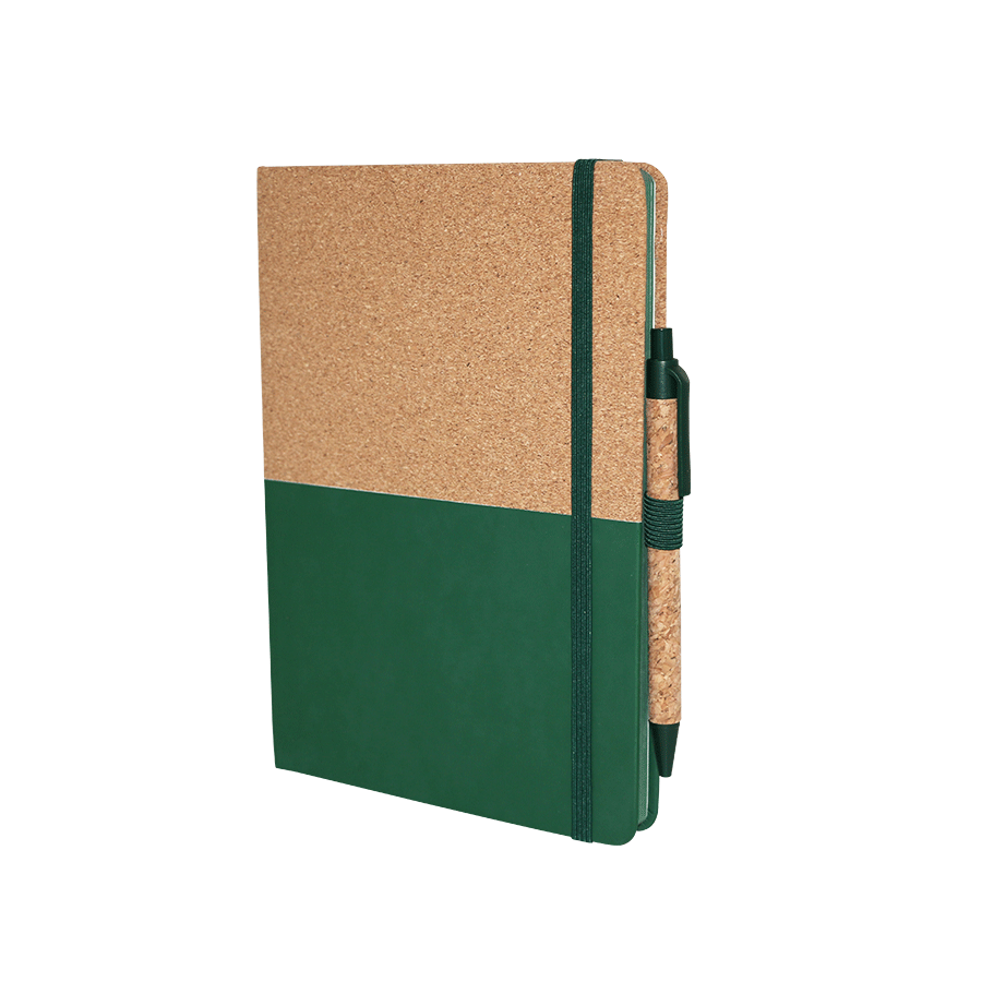 note-book  a5 en liège et similicuir