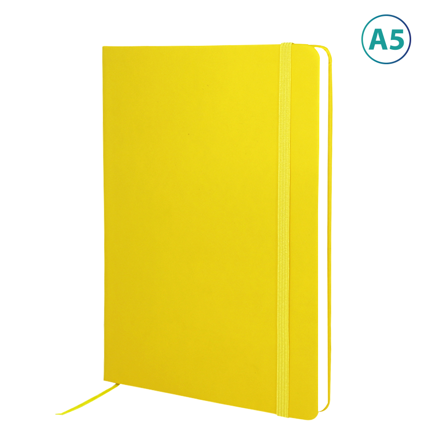 notebook  publicitaire a5 elastique soft-touch