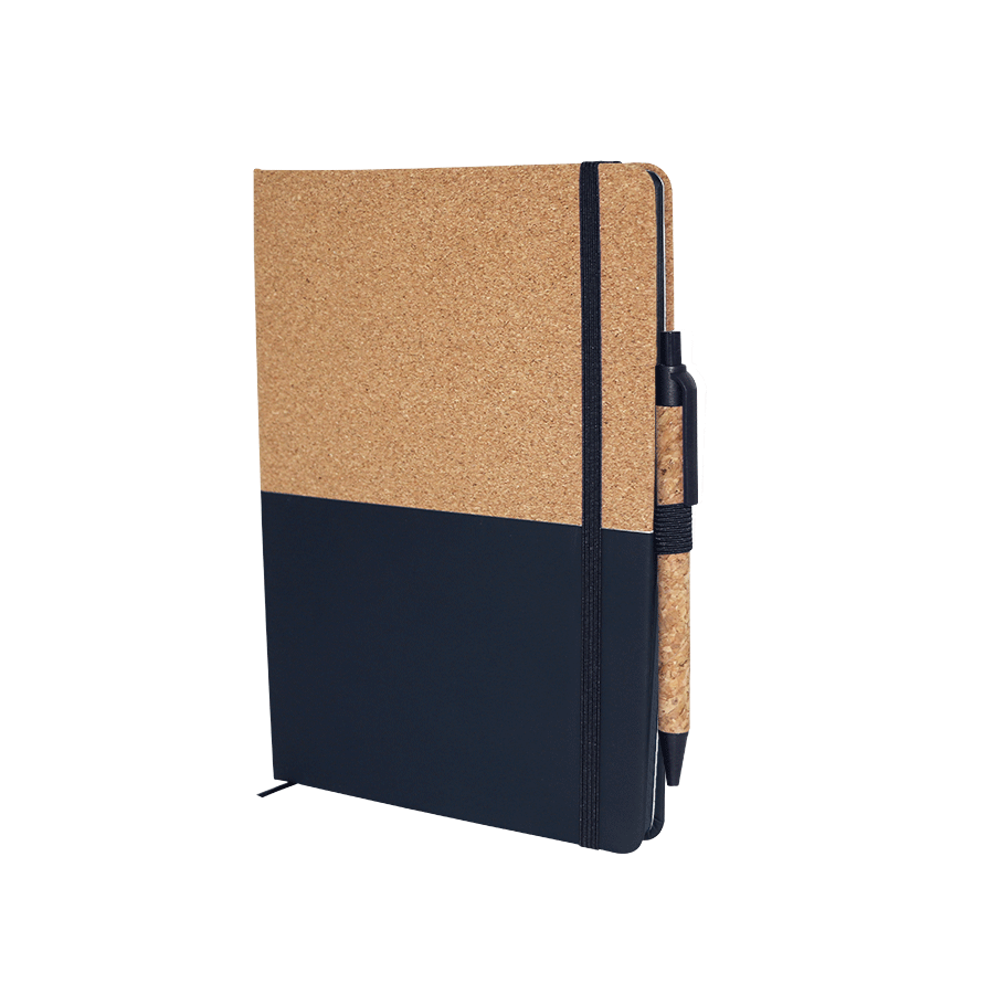 note-book  a5 en liège et similicuir