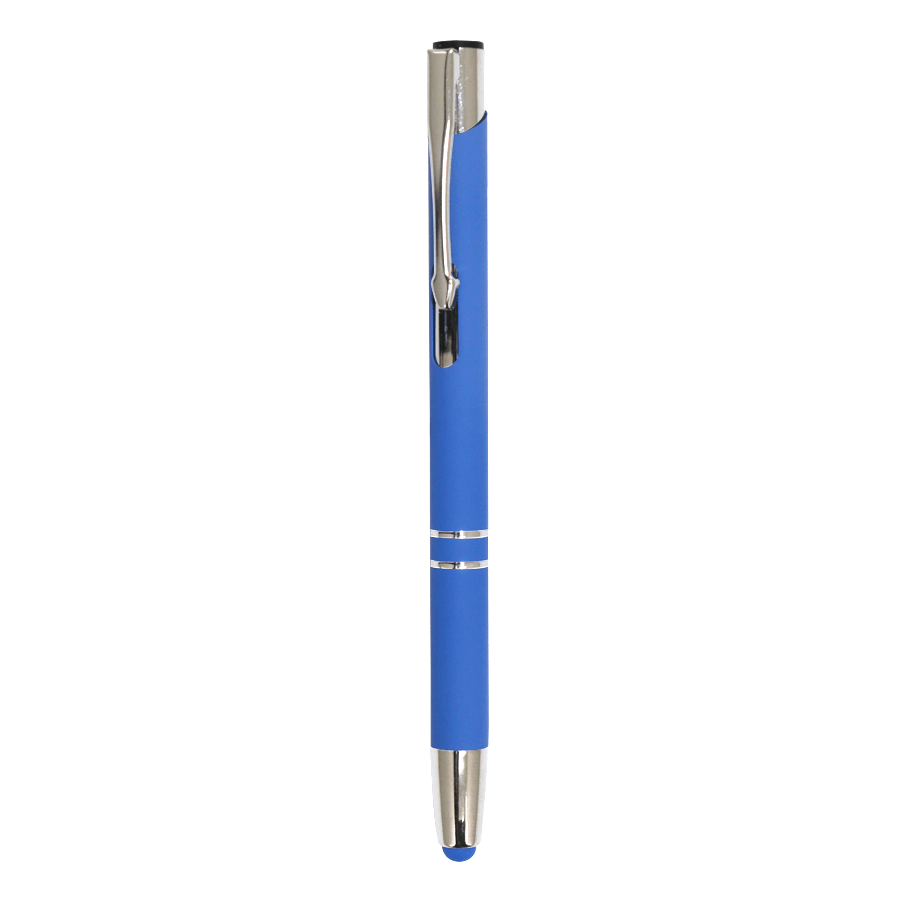 stylo à bille en aluminium soft touch