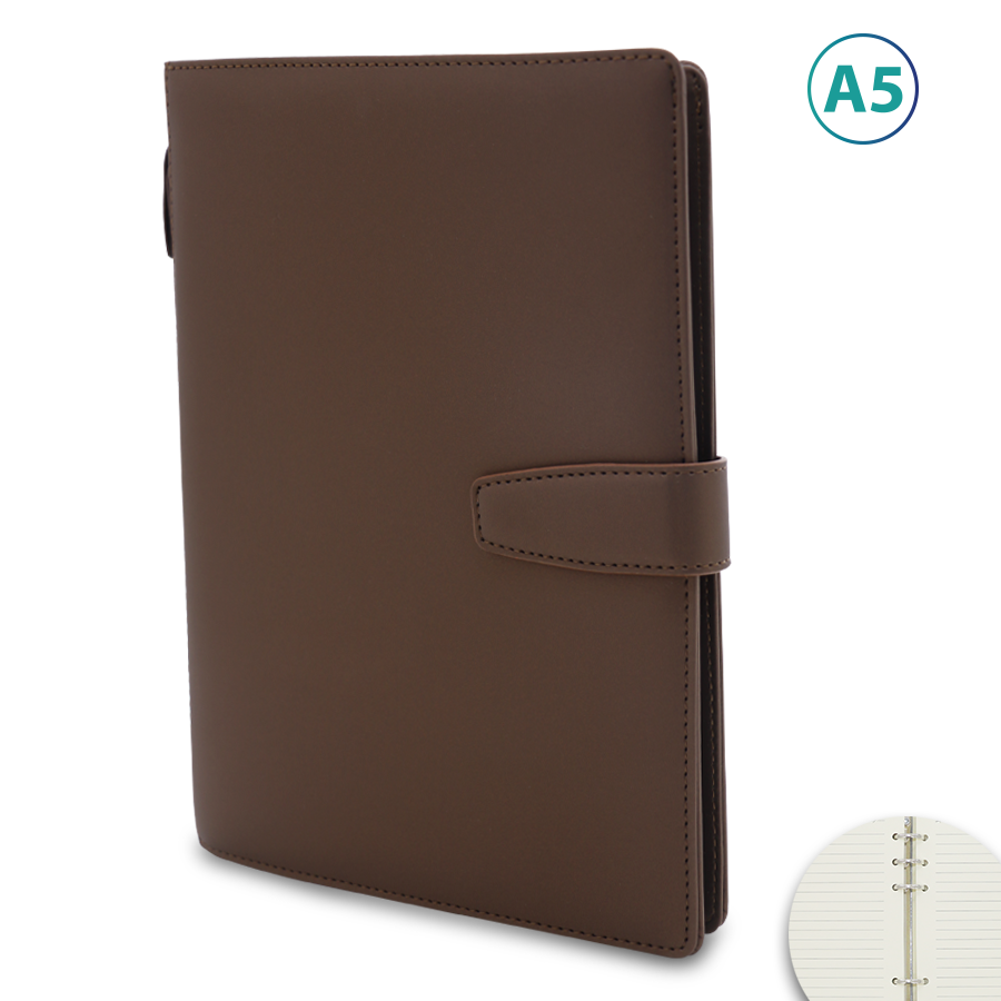 note book a5 en similicuir forme pochette 