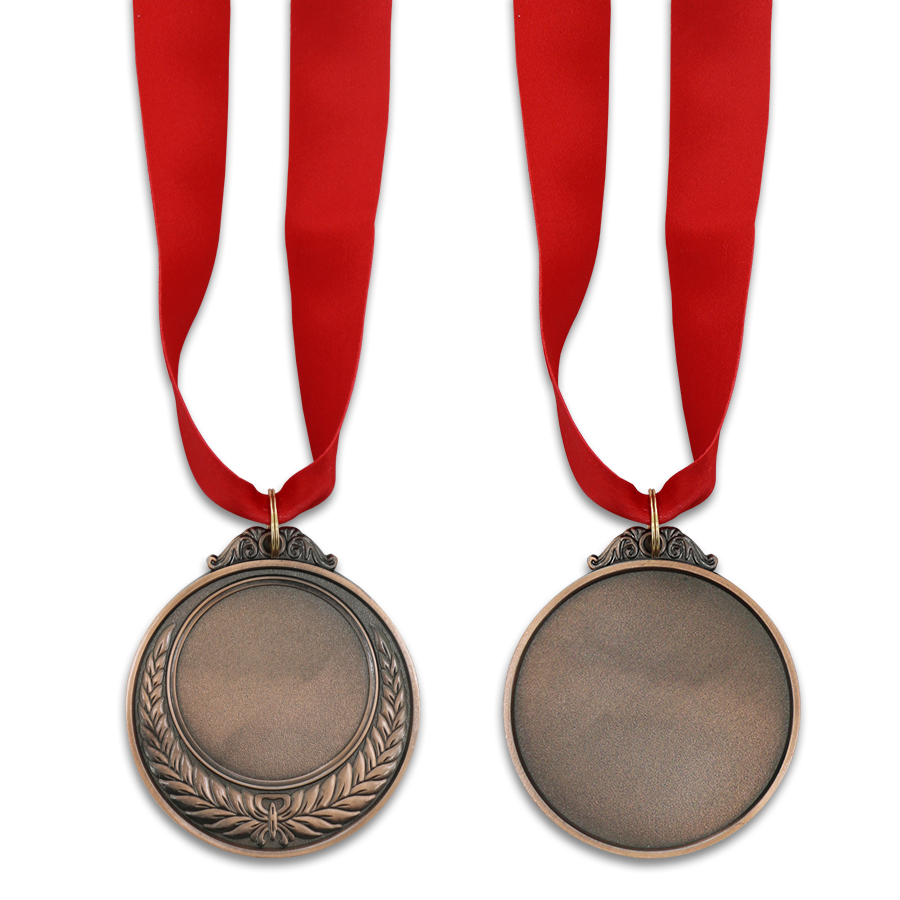 médaille double faces avec motif design