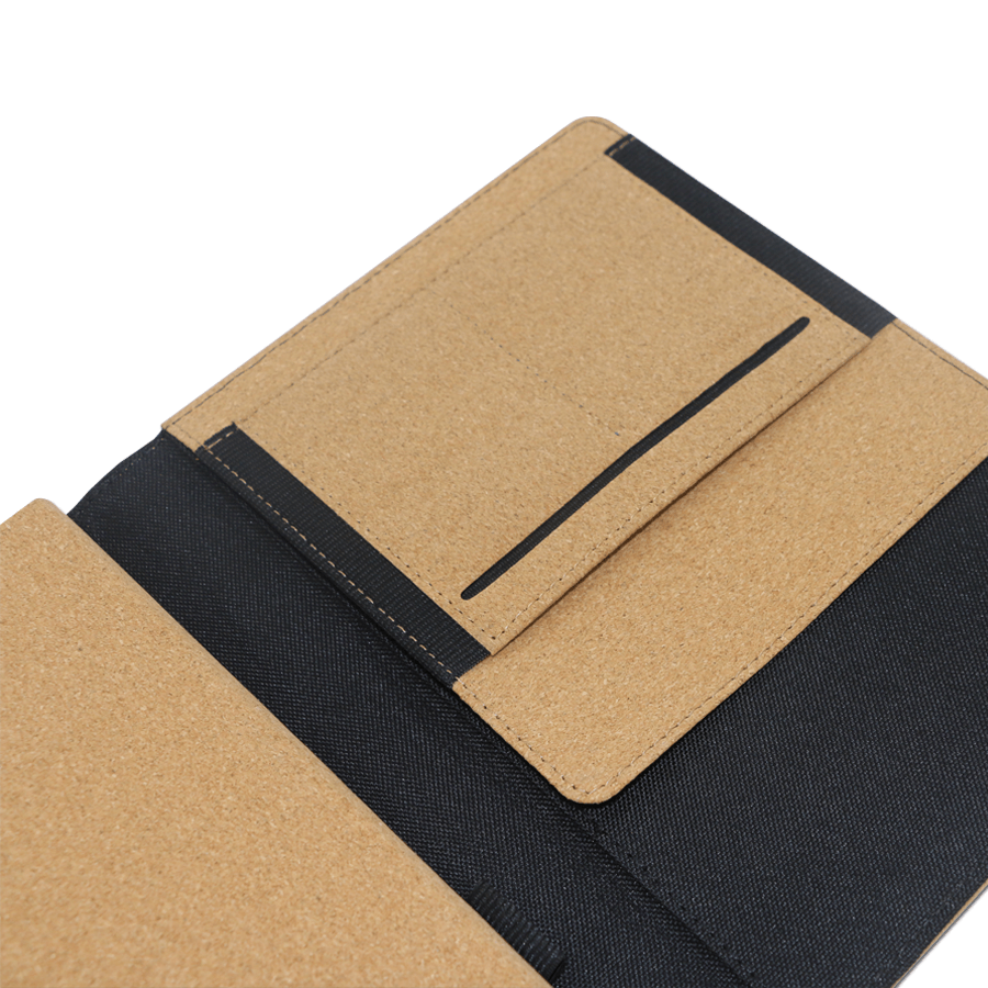 coffret notebook  écologique en liège avec stylo