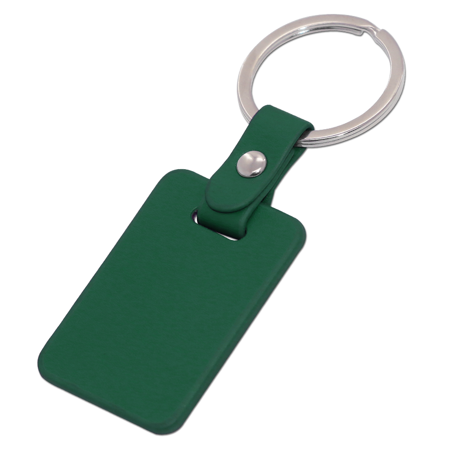 porte-clés en métal et similicuir