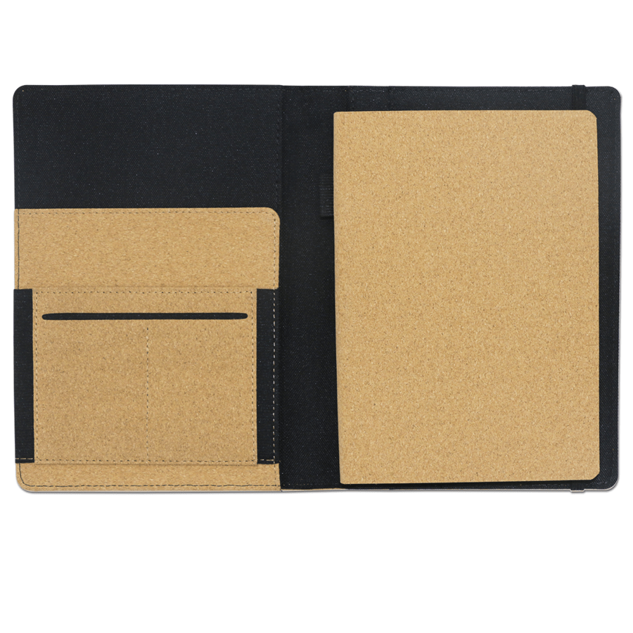coffret notebook  écologique en liège avec stylo