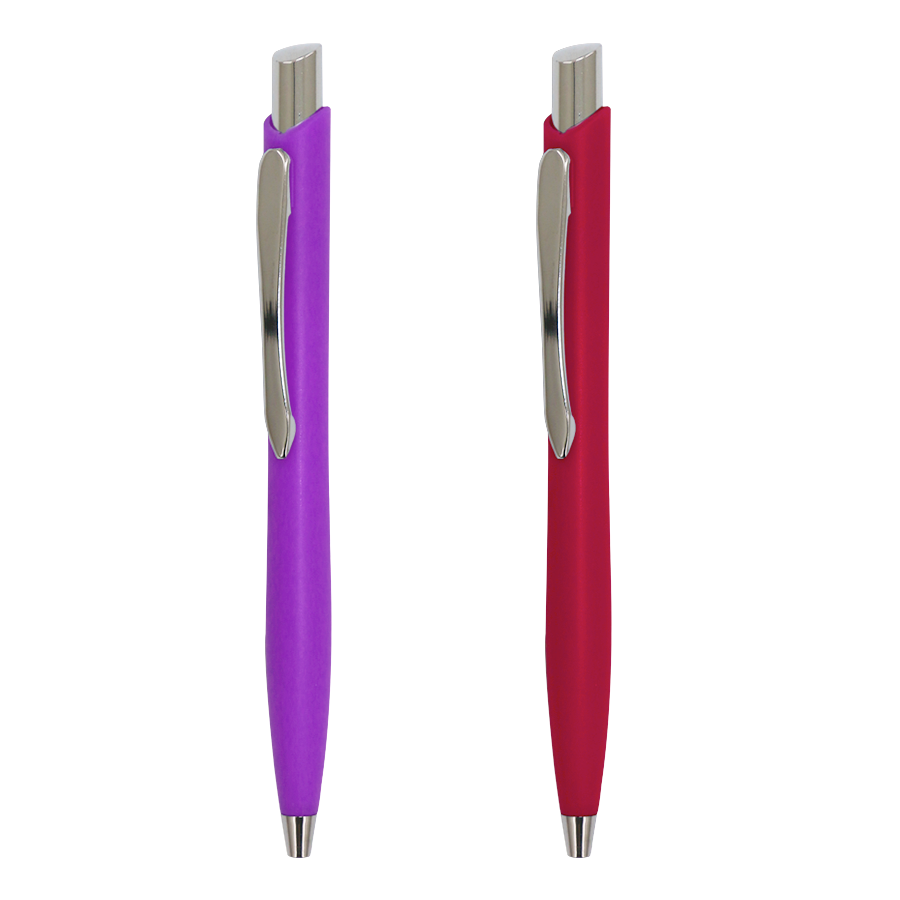 stylo en plastique coloré mat