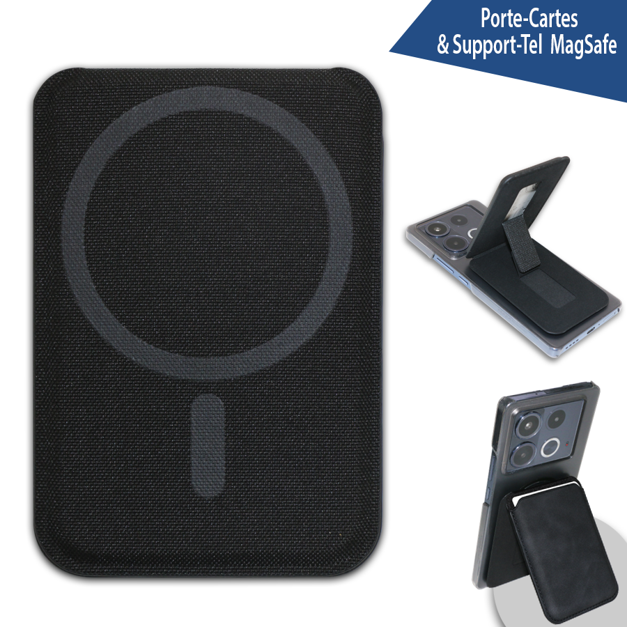porte-cartes & support téléphone publicitaire