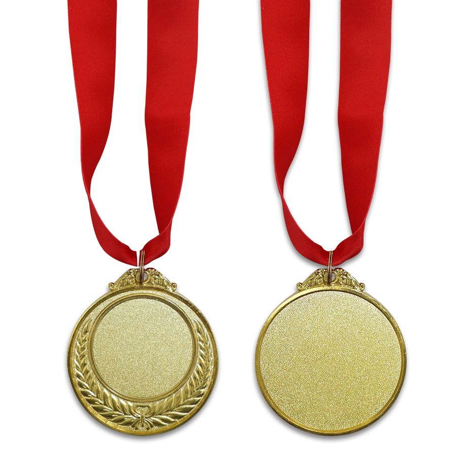 médaille double faces avec motif design