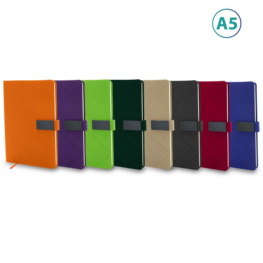 notebook a5 avec motif géométrique