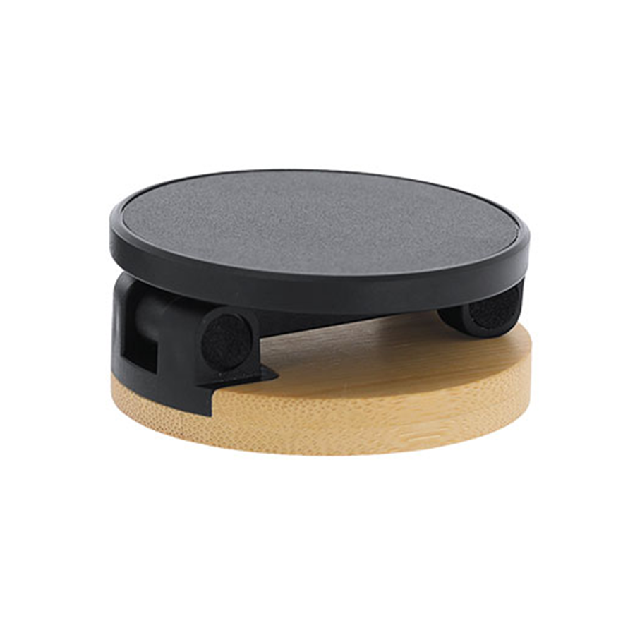 support magnétique en bambou pour téléphone
