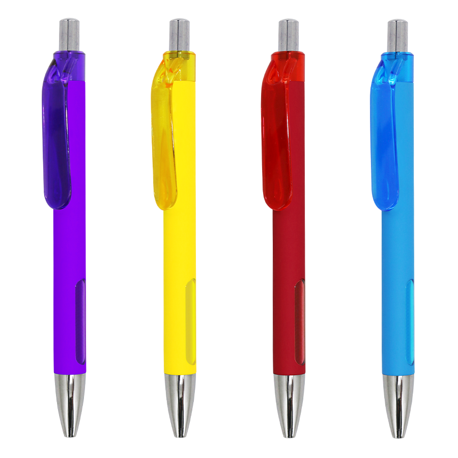 stylo soft-touch coloré