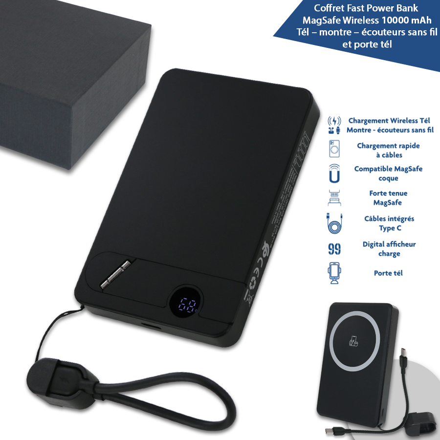coffret power bank magsafe 10000 mah