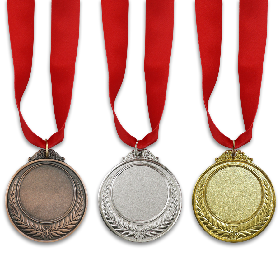 médaille double faces avec motif design