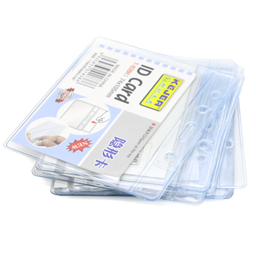 porte-badge en plastique horizontal