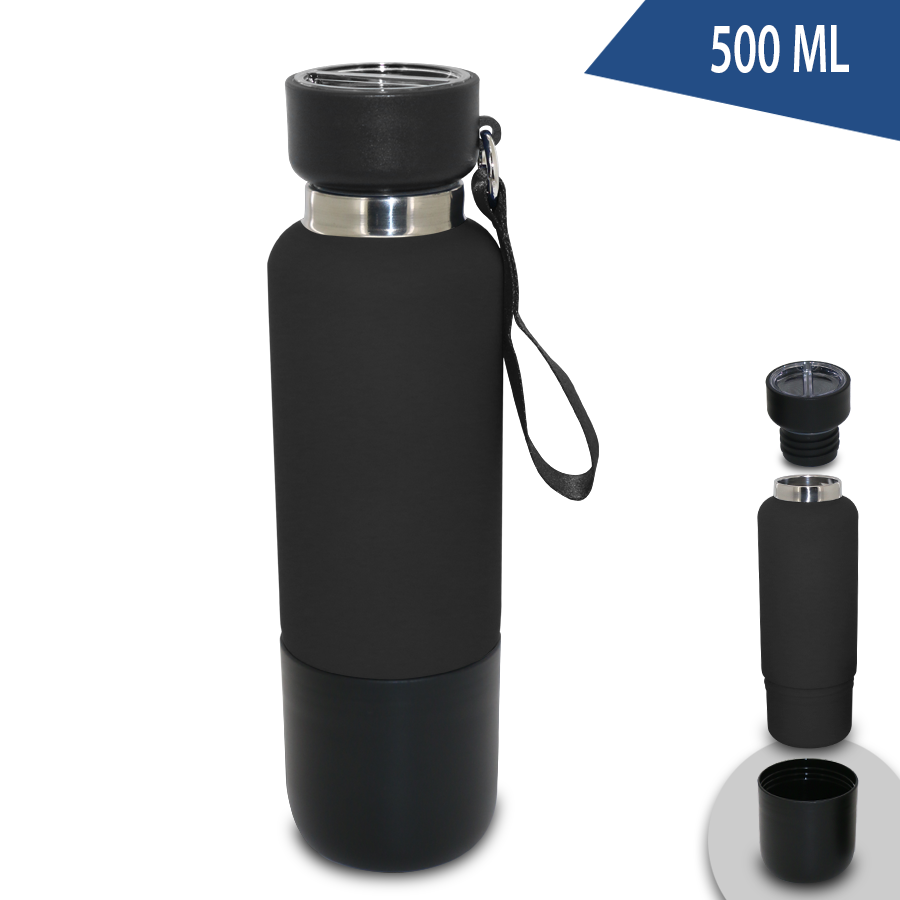 thermo bouteille isotherme à verre 500ml