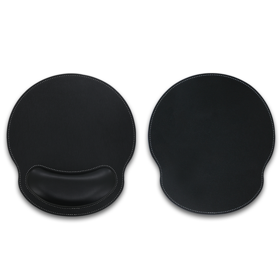 tapis de souris en similicuir avec repose poignet