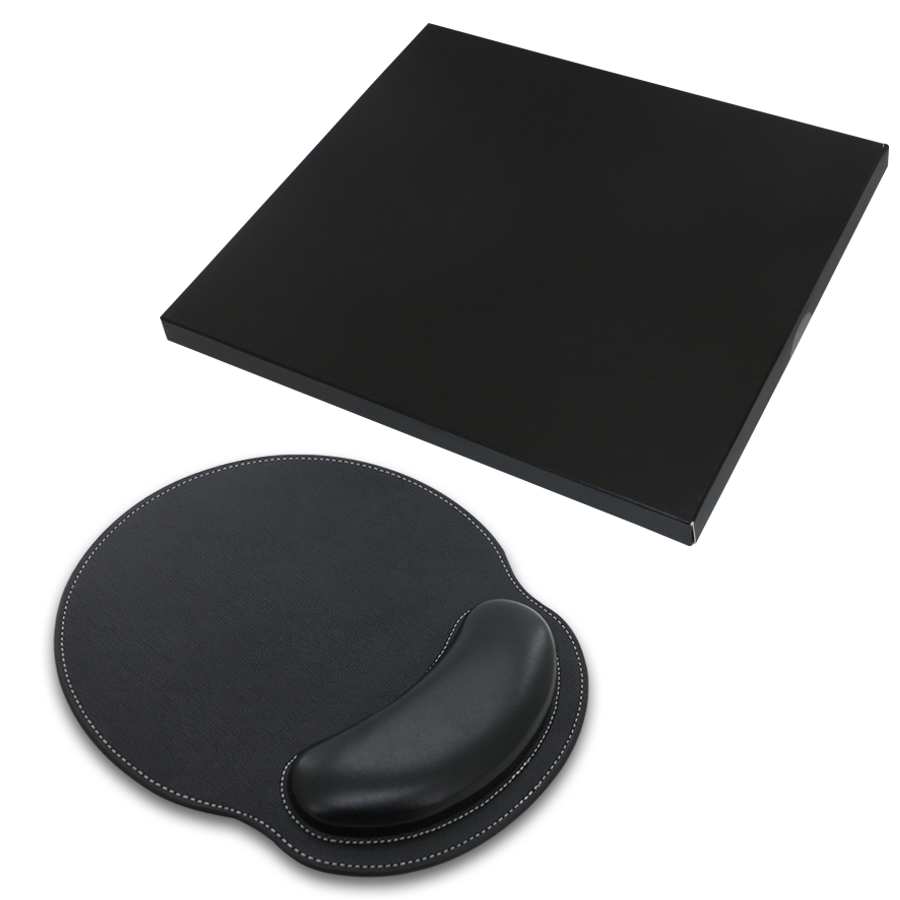 tapis de souris en similicuir avec repose poignet