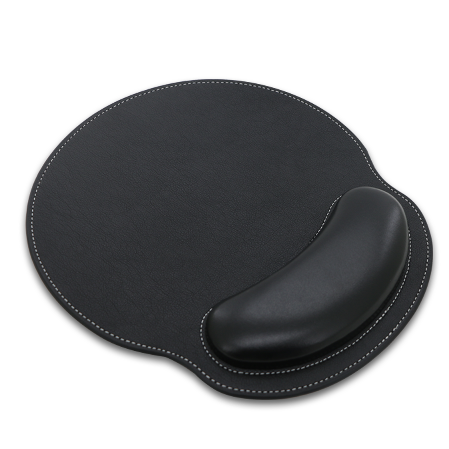 tapis de souris en similicuir avec repose poignet