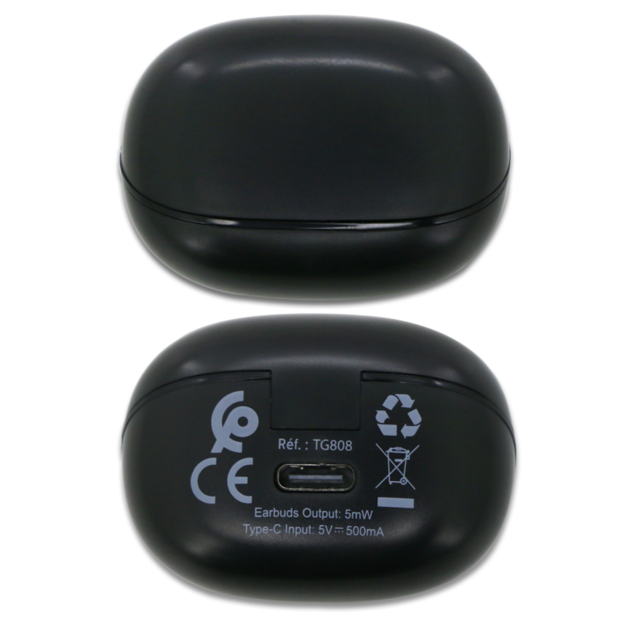earbuds bluetooth avec boitier de recharge
