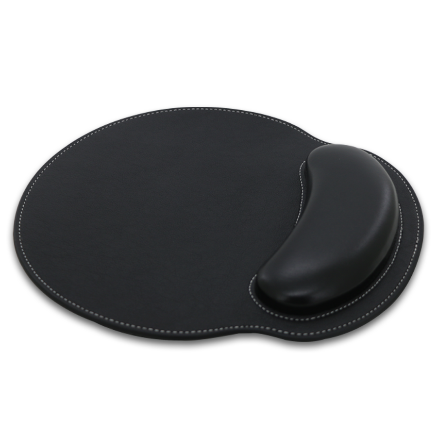 tapis de souris en similicuir avec repose poignet