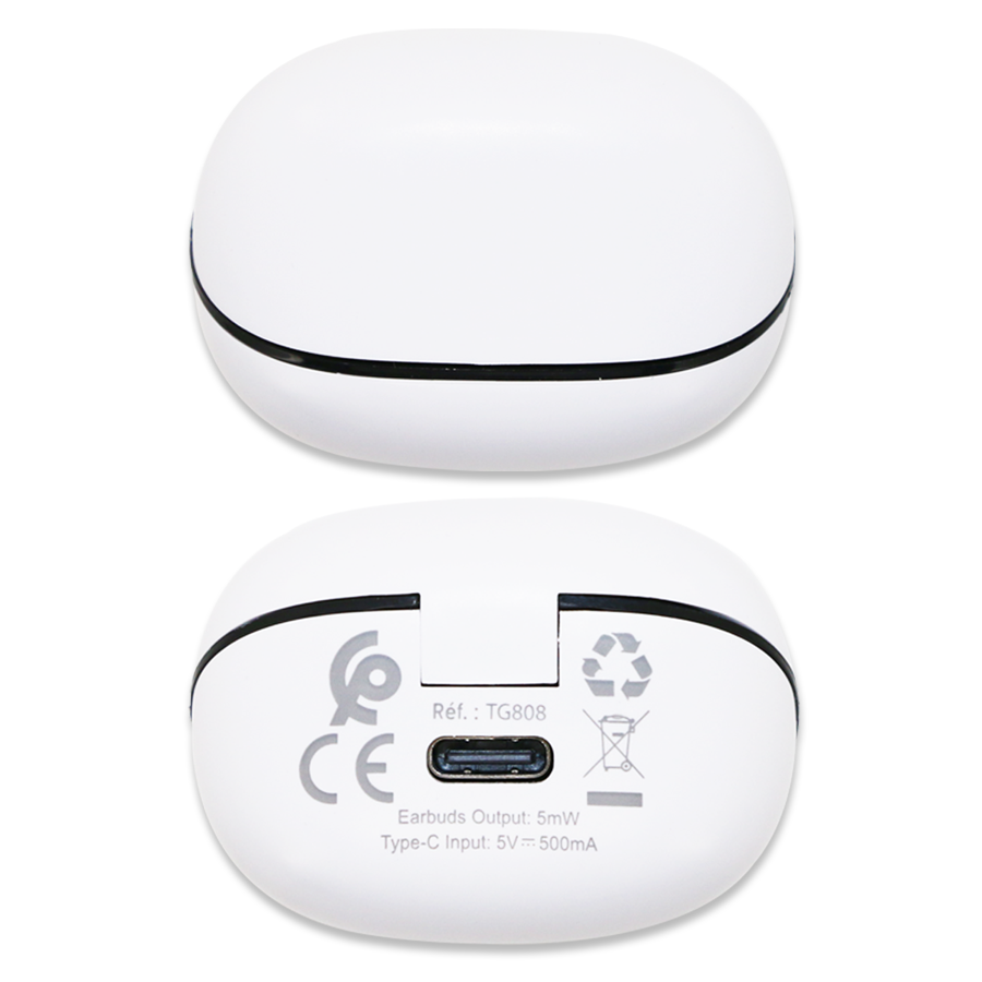 earbuds bluetooth avec boitier de recharge