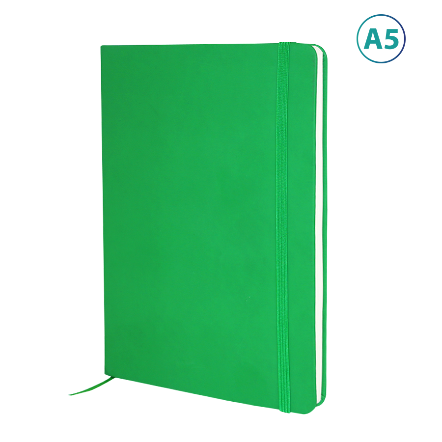 notebook  publicitaire a5 elastique soft-touch