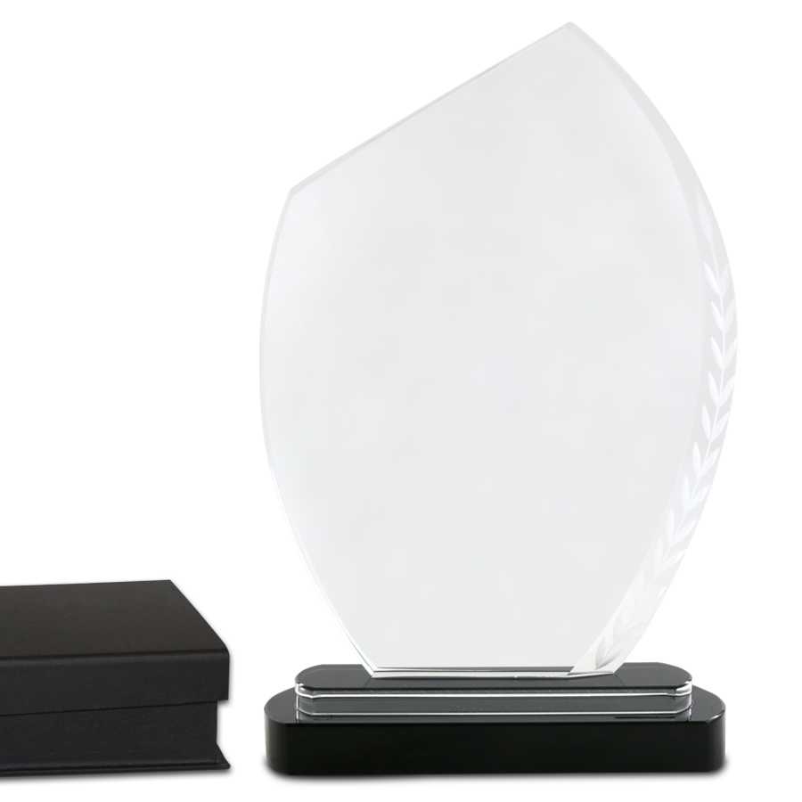 trophées en verre personnalisable