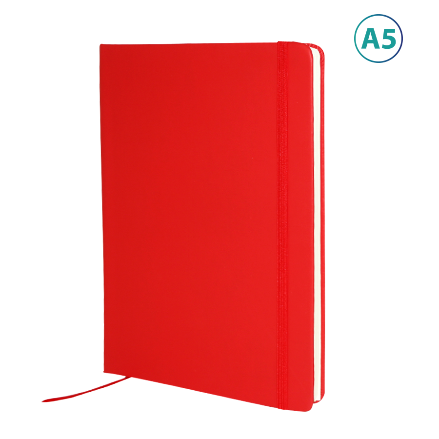 notebook  publicitaire a5 elastique soft-touch