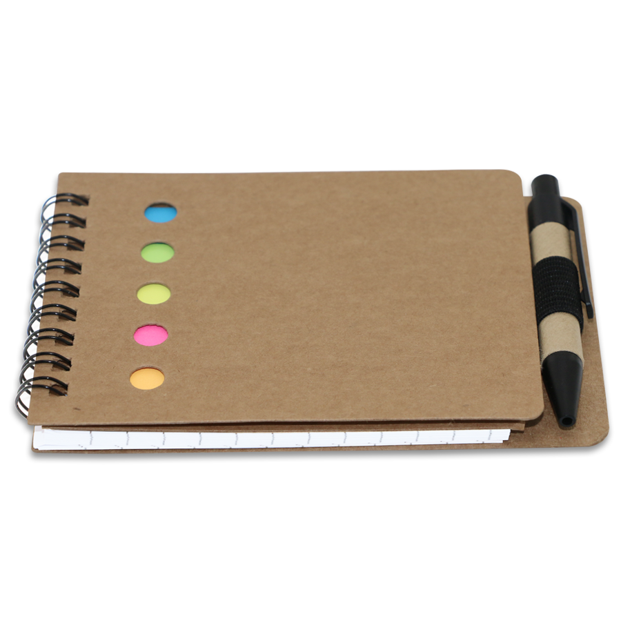 carnet post-it  ecologique avec mini stylo
