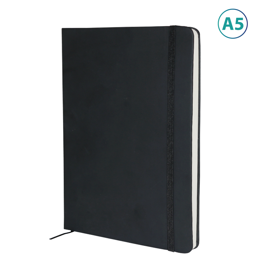 notebook  publicitaire a5 elastique soft-touch